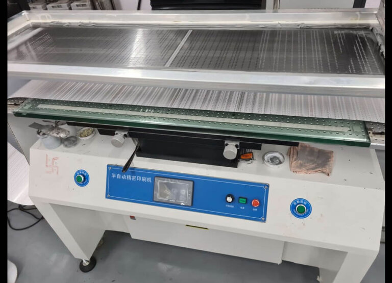 1.2m solder paste screen printing machine table with control panel