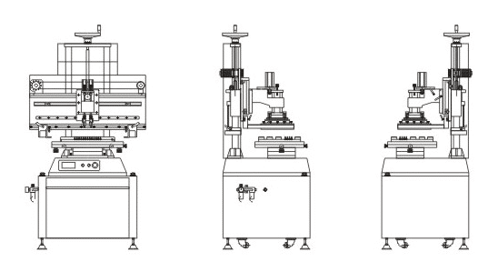 Diagram of 1.2m solder paste printing machine
